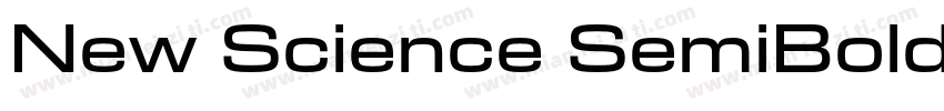 New Science SemiBold Extended字体转换